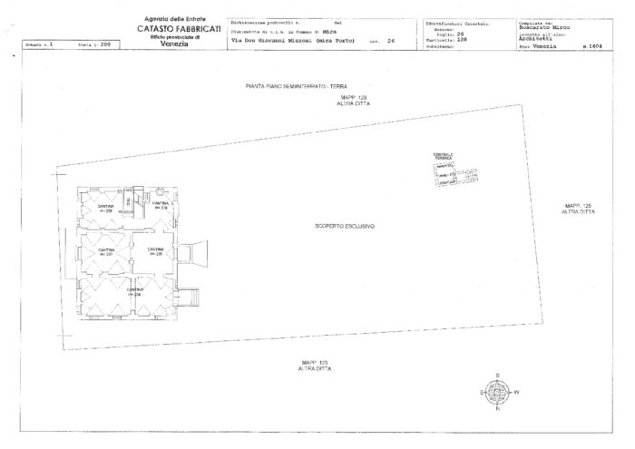 Mira (VE) – Villa Principe Pio Pianta principale