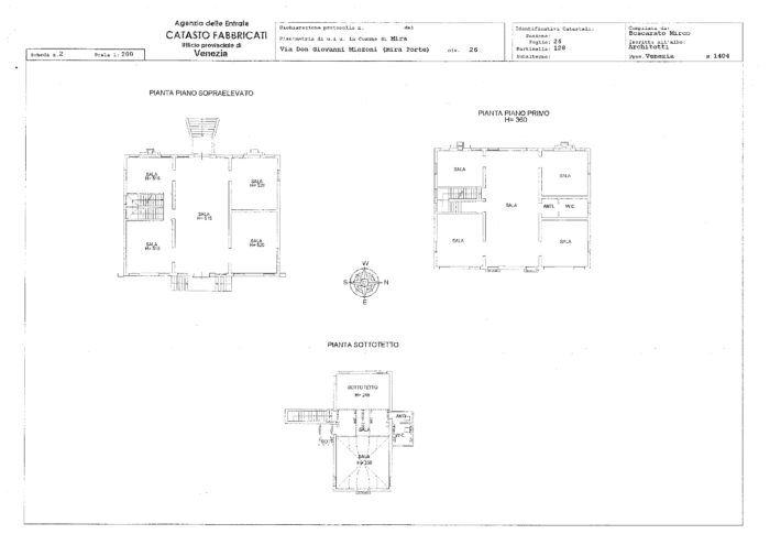 Mira (VE) – Villa Principe Pio Pianta principale