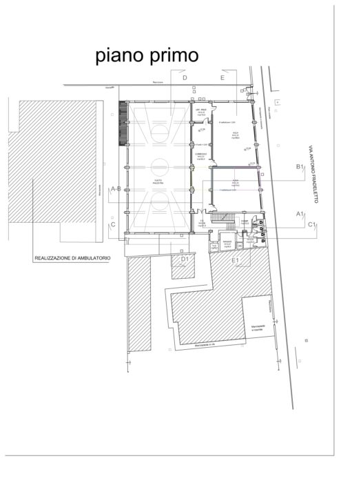 VENEZIA – EX PALAZZINA DELLA CHIMICA DELL’I.T.I.S. ‘ANTONIO PACINOTTI’ Pianta principale