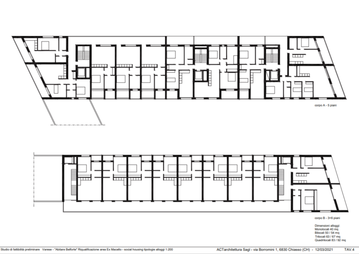 Varese – Ex Macello Civico – Progetto di rigenerazione urbana Pianta principale