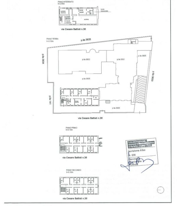 Foligno (PG) – Ufficio di Viale Cesare Battisti Pianta principale
