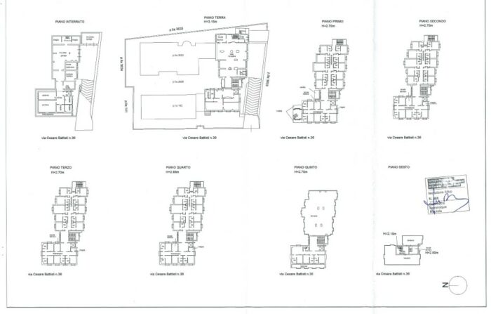 Foligno (PG) – Ufficio di Viale Cesare Battisti Pianta principale
