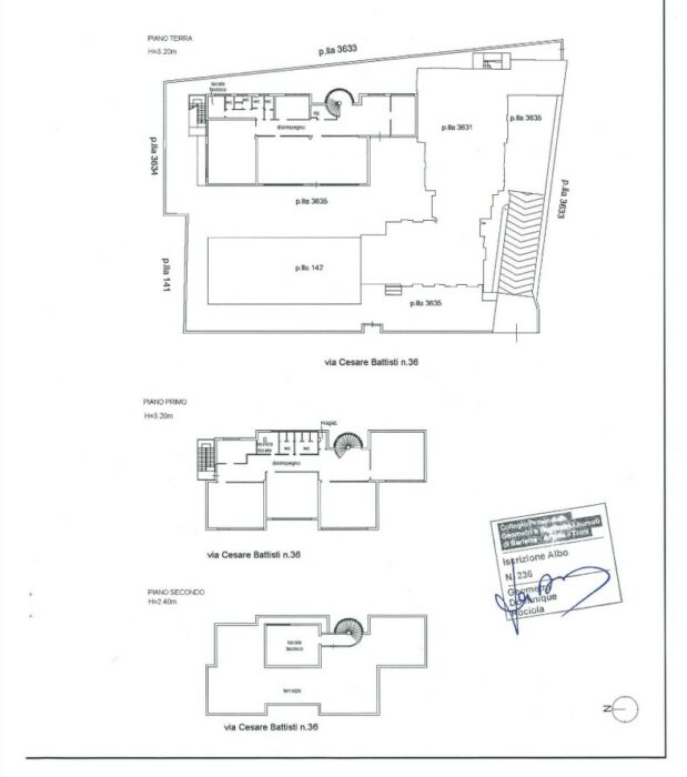 Foligno (PG) – Ufficio di Viale Cesare Battisti Pianta principale