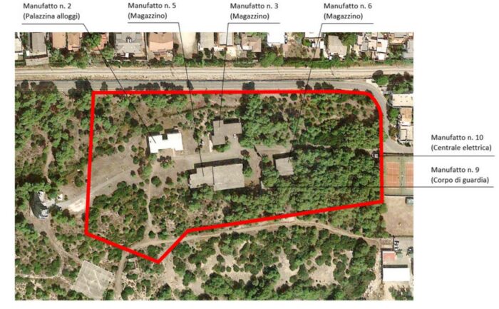 Ginosa (TA) – Ex Batteria “Toscano” (aliquota) Pianta principale