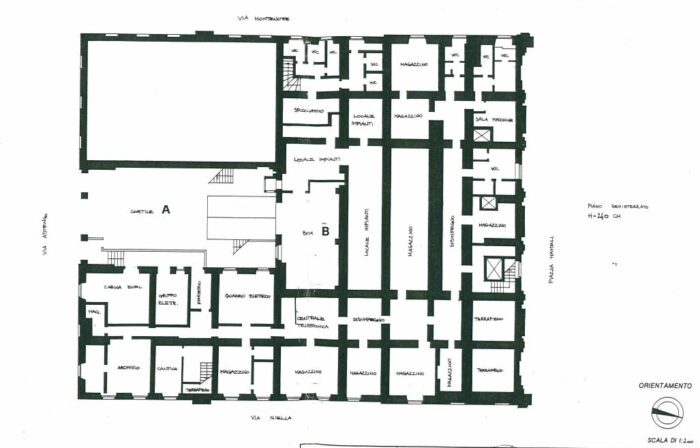 SAVONA (SV)- PALAZZO EX BANCA NAZIONALE PIAZZA MAMELI N.1 Pianta principale