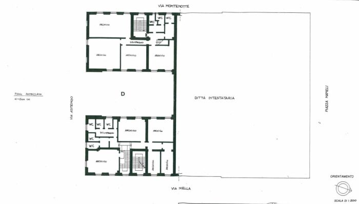 SAVONA (SV)- PALAZZO EX BANCA NAZIONALE PIAZZA MAMELI N.1 Pianta principale