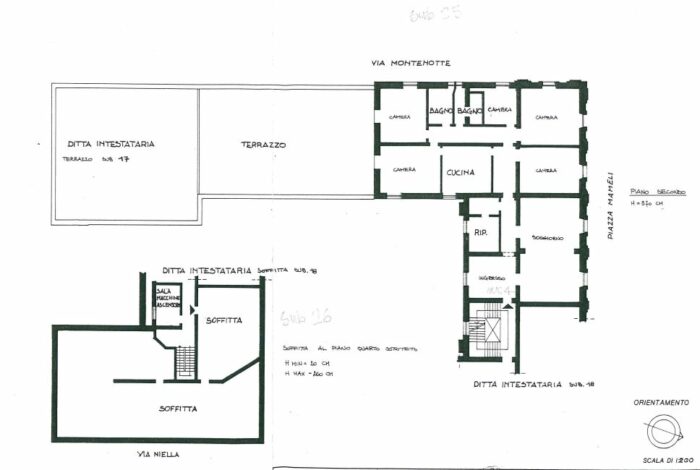 SAVONA (SV)- PALAZZO EX BANCA NAZIONALE PIAZZA MAMELI N.1 Pianta principale