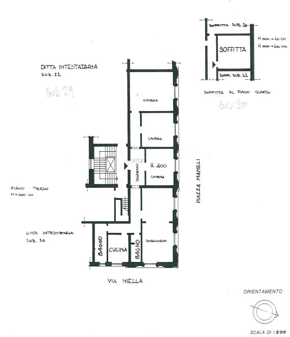 SAVONA (SV)- PALAZZO EX BANCA NAZIONALE PIAZZA MAMELI N.1 Pianta principale