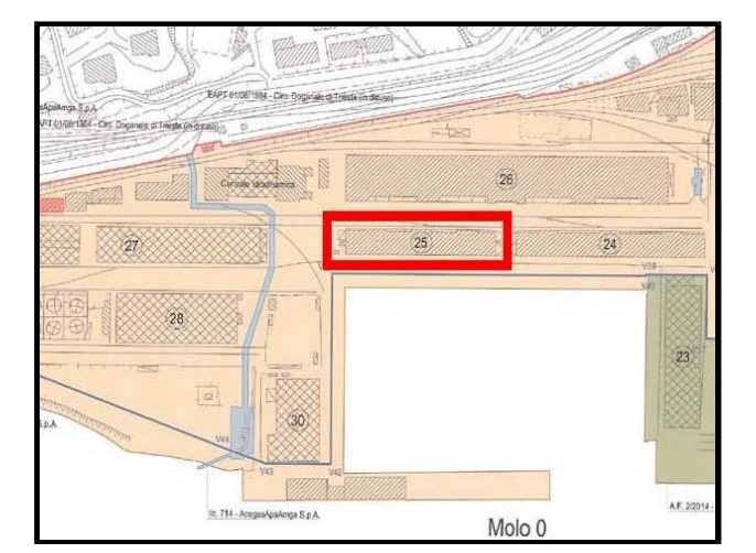 TRIESTE (TS) – HANGAR 25 DI PORTO VIVO Pianta principale