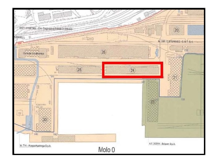 TRIESTE (TS) – HANGAR 24 DI PORTO VIVO Pianta principale