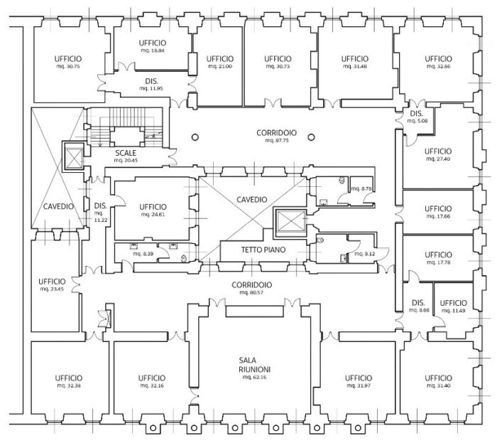 Trieste (TS) – Palazzo Vucetich floorplan