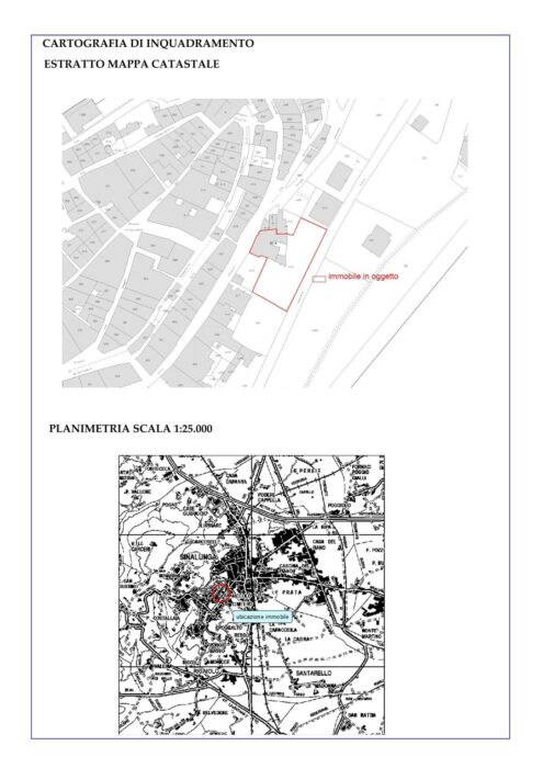Sinalunga (SI)- Ex Caserma dei Carabinieri Pianta principale