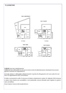 Sinalunga (SI)- Ex Caserma dei Carabinieri Pianta principale