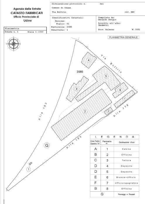 Udine (UD) – Ex O.M.R. Pianta principale