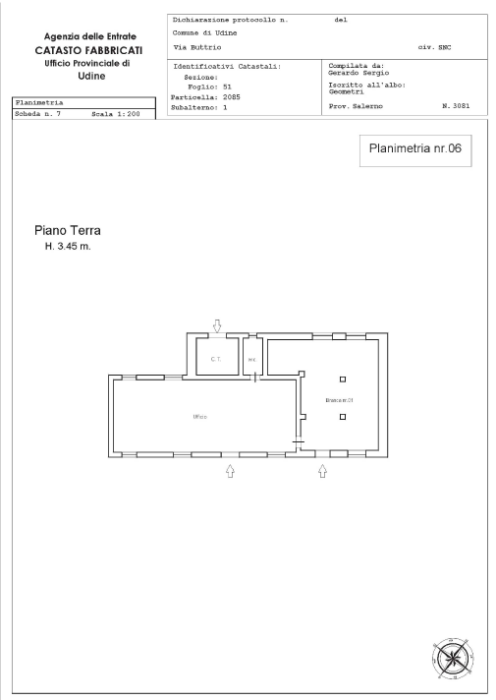 Udine (UD) – Ex O.M.R. Pianta principale