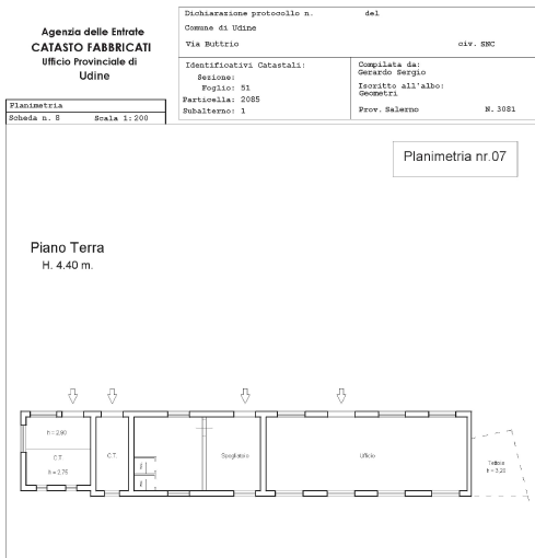 Udine (UD) – Ex O.M.R. Pianta principale