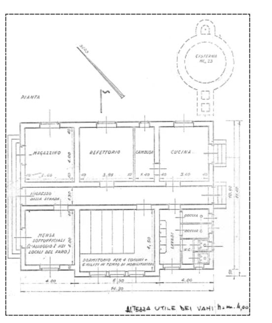 Monasterace (RC) – Punta Stilo Lighthouse Keeper’s Accommodation floorplan