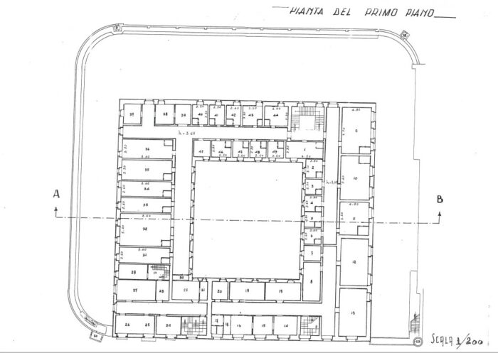 Caltagirone (CT) – Ex Convento di San Bonaventura Pianta principale