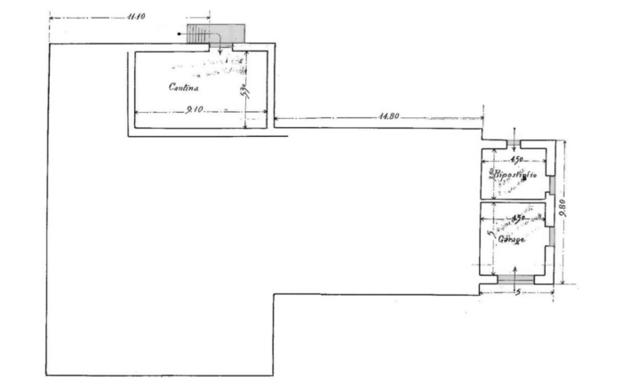 Roma (RM) – Casa del Fascio Settecamini Pianta principale