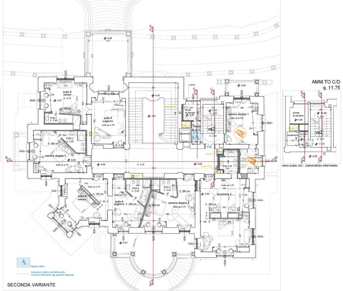 Savona (SV) – Villa Zanelli Pianta principale