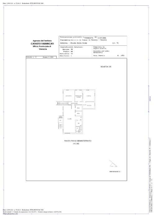 Venice (VE) – Casa Madonna Nicopeja floorplan