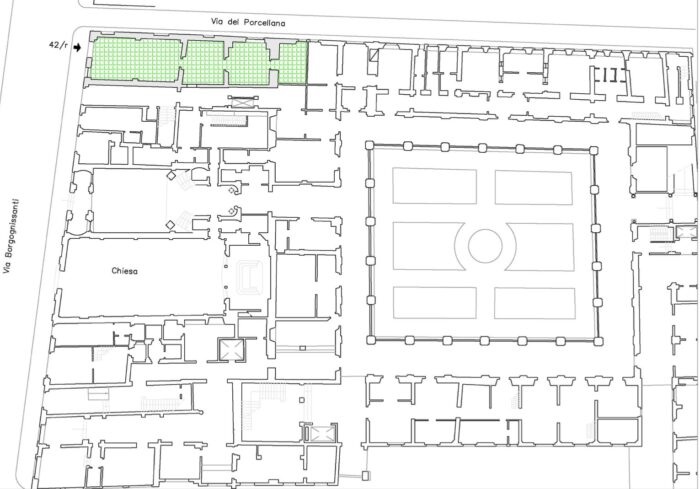 Firenze (FI) – Immobile in via Borgo Ognissanti n 42 Pianta principale
