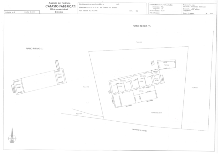 Borno (BS) – Ex Sanatorio di Croce di Salven Pianta principale