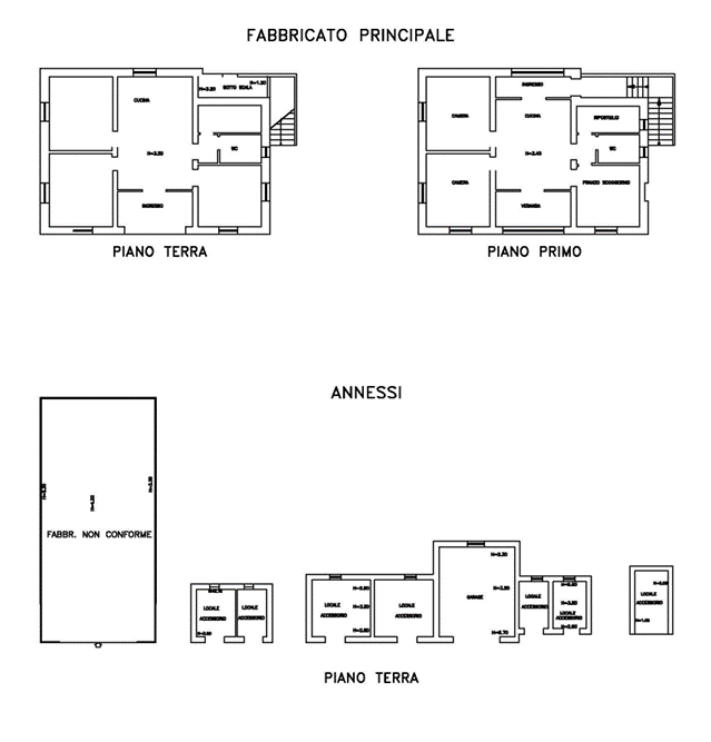 Chiusi (SI) – Casa Cantoniera Pianta principale