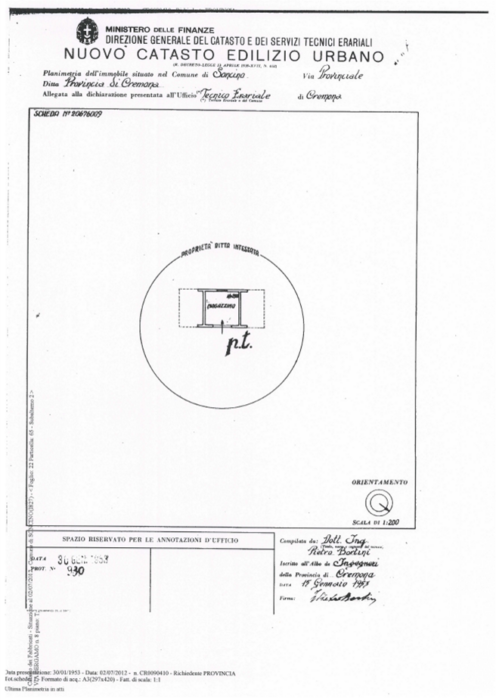 Soncino (CR) – Casa Cantoniera Pianta principale