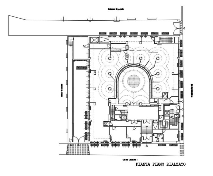 CALTANISSETTA (CL)- Corso Umberto I n. 126 (Ex filiale della Banca D’Italia) Pianta principale