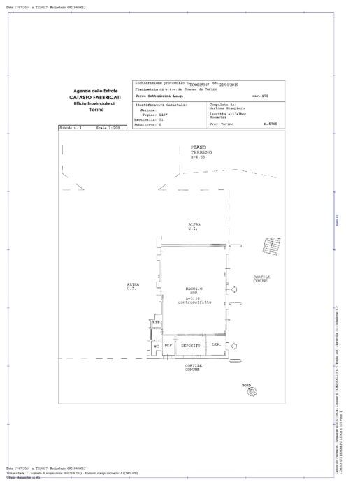 TORINO (TO) – Lotto UMIA-3 “CENTRO DEL DESIGN” Pianta principale