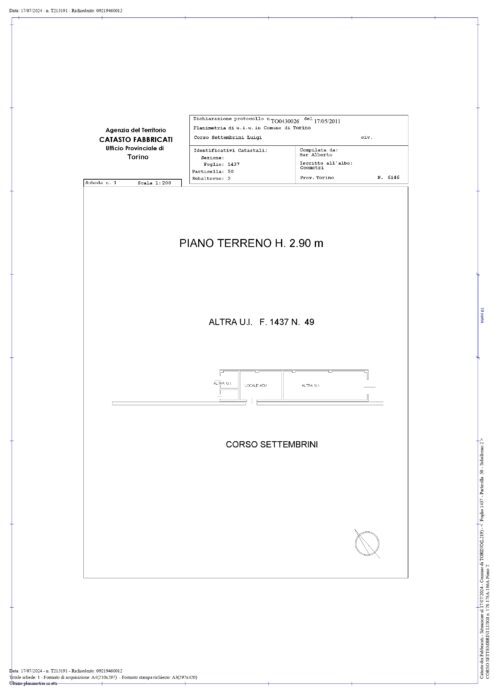 TORINO (TO) – Lotto UMIA-3 “CENTRO DEL DESIGN” Pianta principale