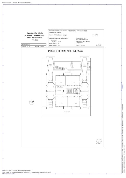 TORINO (TO) – Lotto UMIA-3 “CENTRO DEL DESIGN” Pianta principale