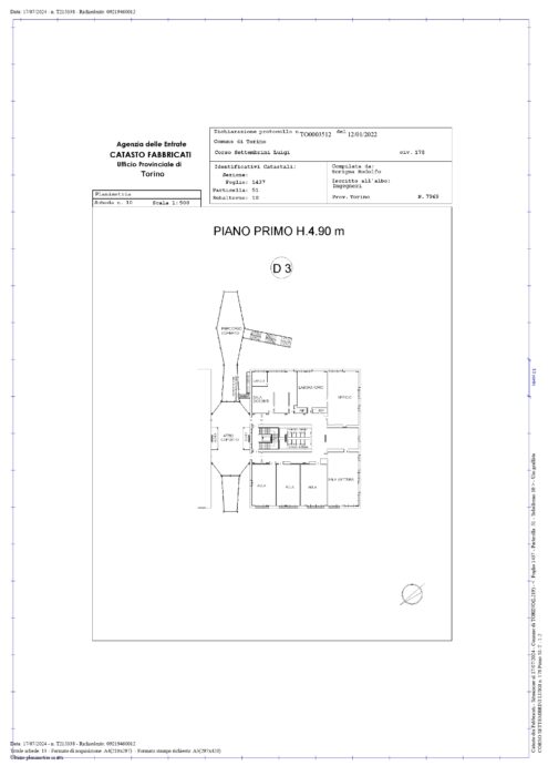 TORINO (TO) – Lotto UMIA-3 “CENTRO DEL DESIGN” Pianta principale