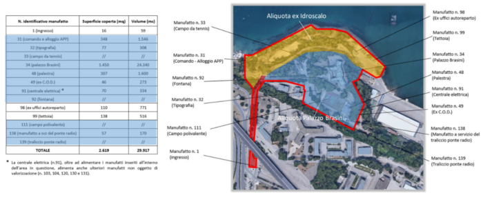 Taranto – Palazzo «Brasini» Pianta principale