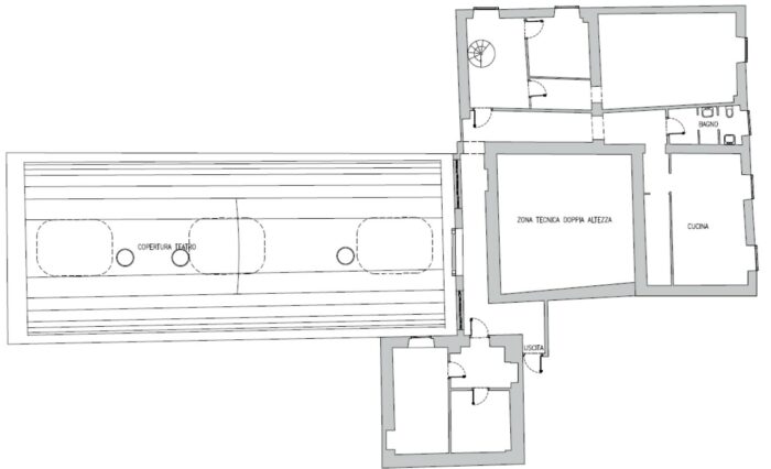 Rome – “Salone Margherita” Theatre floorplan