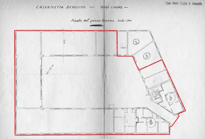 Novi Ligure (AL) – Ex Casermetta deposito Pianta principale