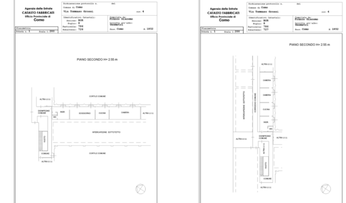 Como (CO) – Ex Orfanotrofio Via T. Grossi 2-4 Via Dante Alighieri 70-72-74-76 Pianta principale