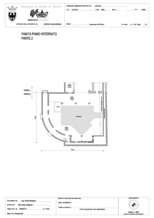 Levico Terme (TN) – Grand Hotel Imperial Pianta principale