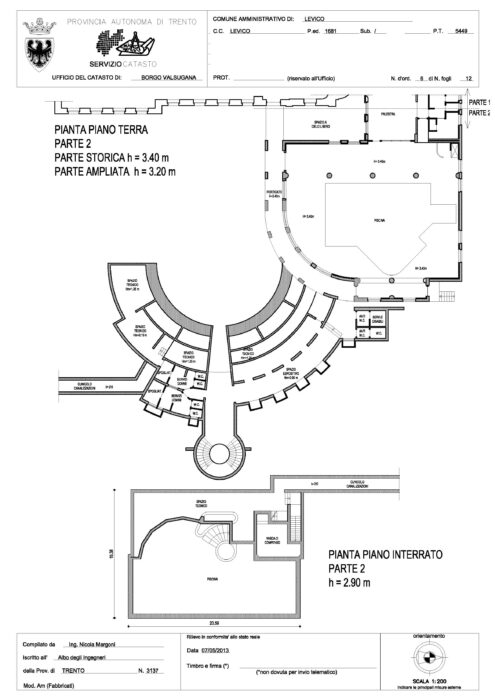 Levico Terme (TN) – Grand Hotel Imperial Pianta principale