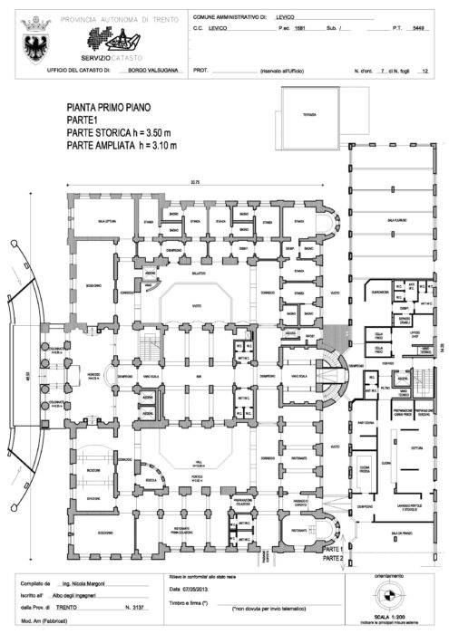 Levico Terme (TN) – Grand Hotel Imperial Pianta principale