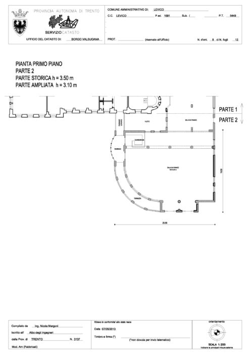 Levico Terme (TN) – Grand Hotel Imperial Pianta principale