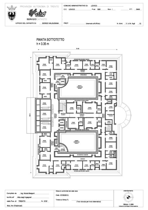 Levico Terme (TN) – Grand Hotel Imperial Pianta principale