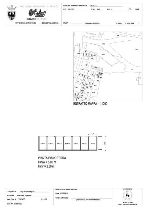 Levico Terme (TN) – Grand Hotel Imperial Pianta principale