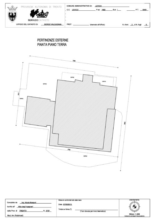 Levico Terme (TN) – Grand Hotel Imperial Pianta principale