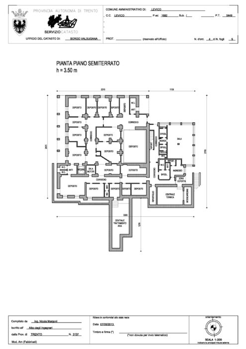 Levico Terme (TN) – Grand Hotel Imperial Pianta principale