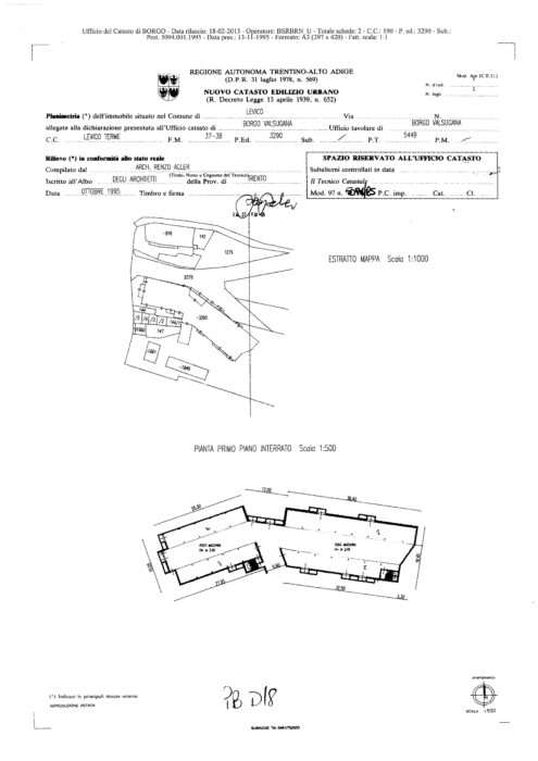 Levico Terme (TN) – Grand Hotel Imperial Pianta principale