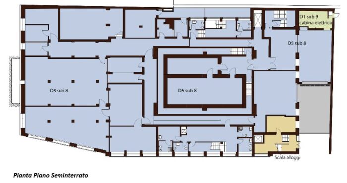 PESARO (PU) – Edificio cielo-terra in Via G. Rossini n. 79 Pianta principale