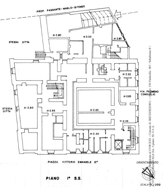 BRINDISI (BR) – Edificio cielo-terra in Piazza Vittorio Emanuele II n. 4 Pianta principale