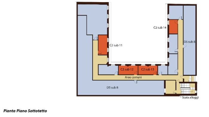 PESARO (PU) – Edificio cielo-terra in Via G. Rossini n. 79 Pianta principale